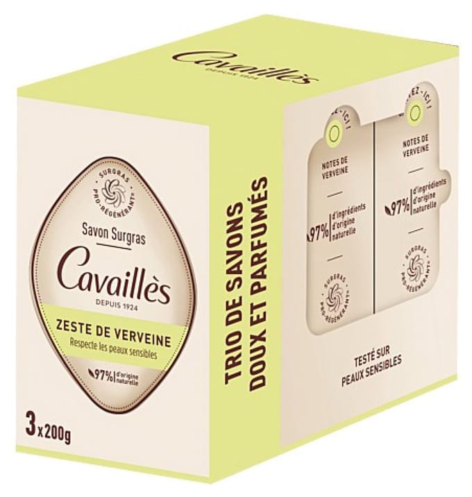 Cavaillès Surgras Zeep Verbena Set van 3 x 200 g