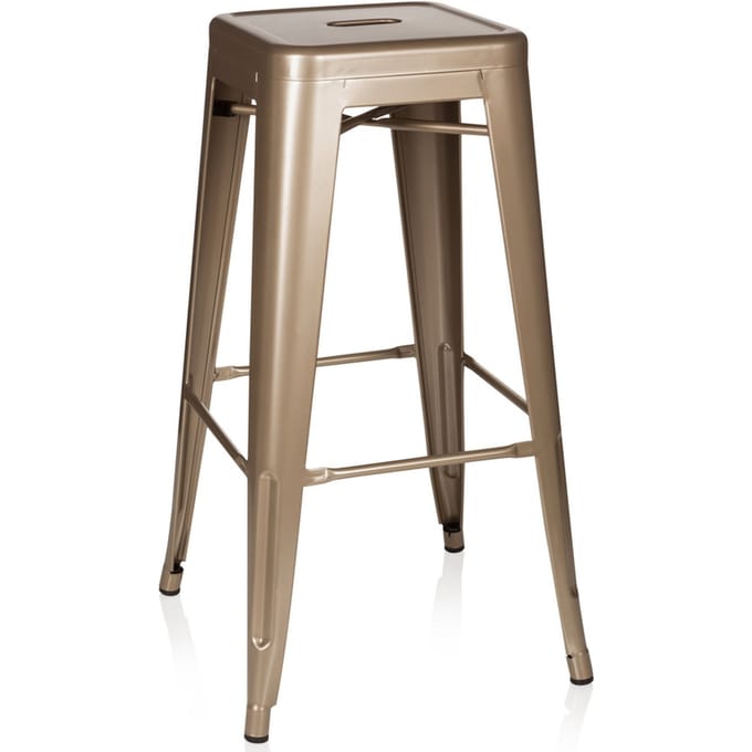 VANTAGGIO HIGH - Barkruk Champagne metallic