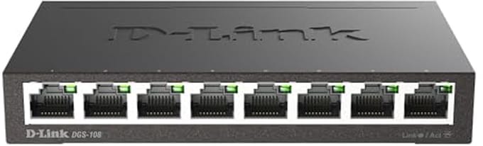 8-poorts Gigabit Switch met Non-Blocking Architectuur - Tot 1000 Mbps