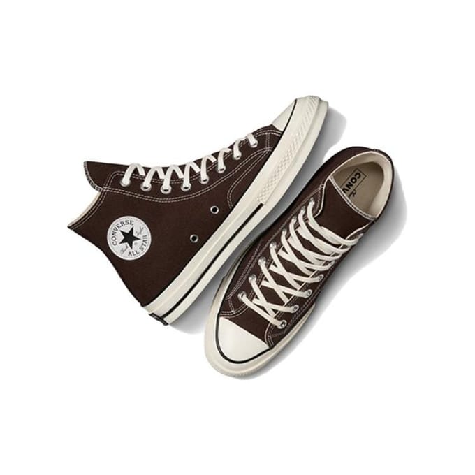 Converse Chuck 70 High Dark Root Baskets Unisexe Marron Aigrette Noir A08137C 36.5 gray