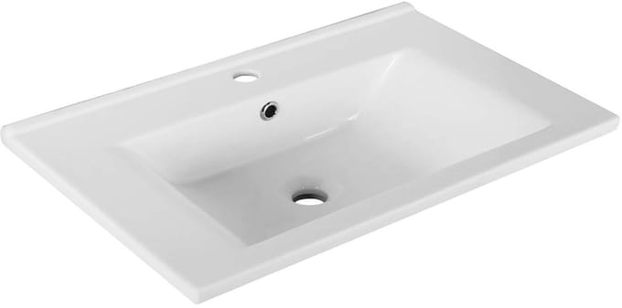 Aqualine Zuno - Fontein 650x450 cm, met overloop, kraangat, wit 9065