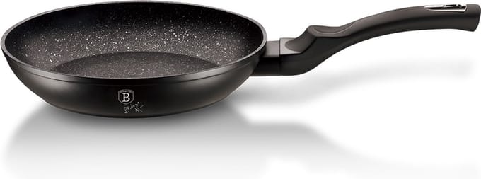Berlinger Haus Black Silver Serie - Granieten Koekenpan - 28cm - Soft-Touch Handgreep - Zwart/Zilver