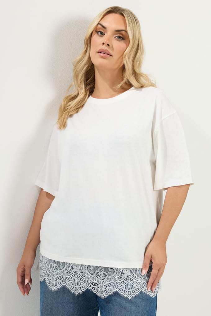 Yours Ivoorwit Kant Tshirt Size 42