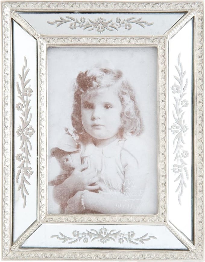 Clayre & Eef Fotolijst 10x15 cm Zilverkleurig Kunststof