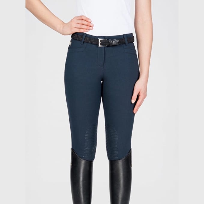 Equiline Rijbroek Ash x-grip knee Navy (002) - 40 IT/36 NL