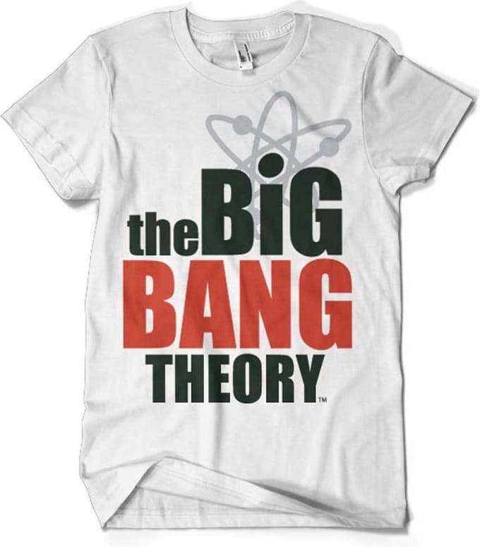 The Big Bang Theory Heren Tshirt -3XL- Logo Wit