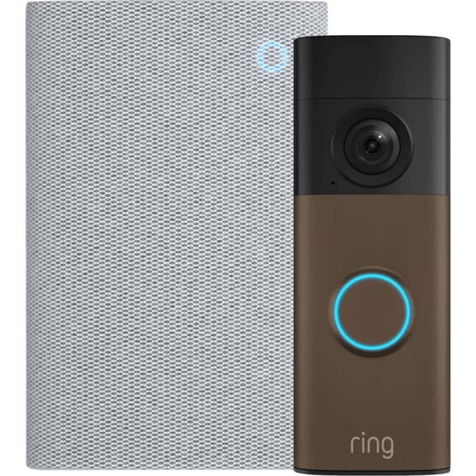 Ring Batterij Video Deurbel 2e Generatie Brons + Chime