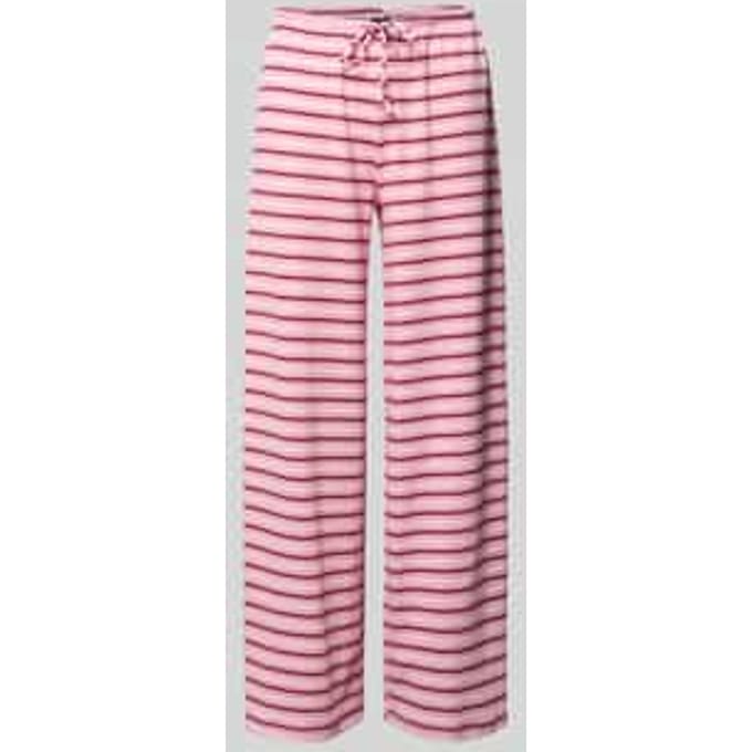Broek met streepmotief en tunnelkoord