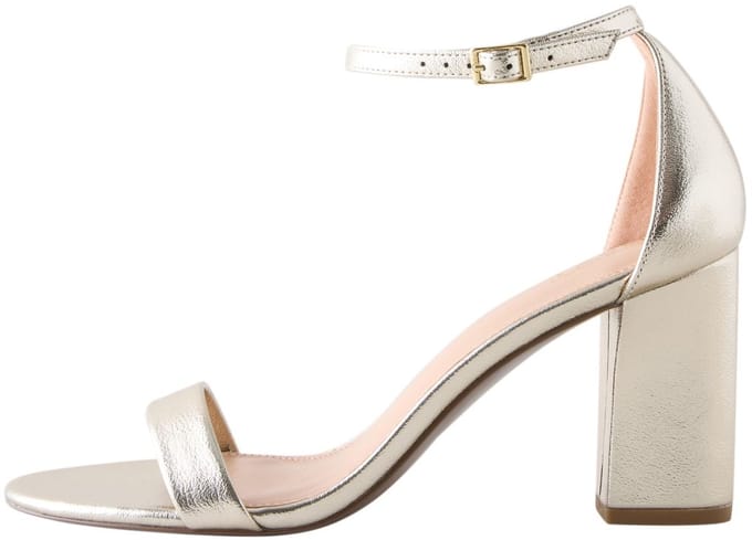 Next - Dames - Sandalen met blokhak en extra brede pasvorm - Goud