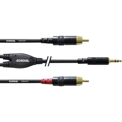 Cordial soundcard kabel Cinch 6m Y-Adapterkabel CFY 6 WCC - Insert kabel