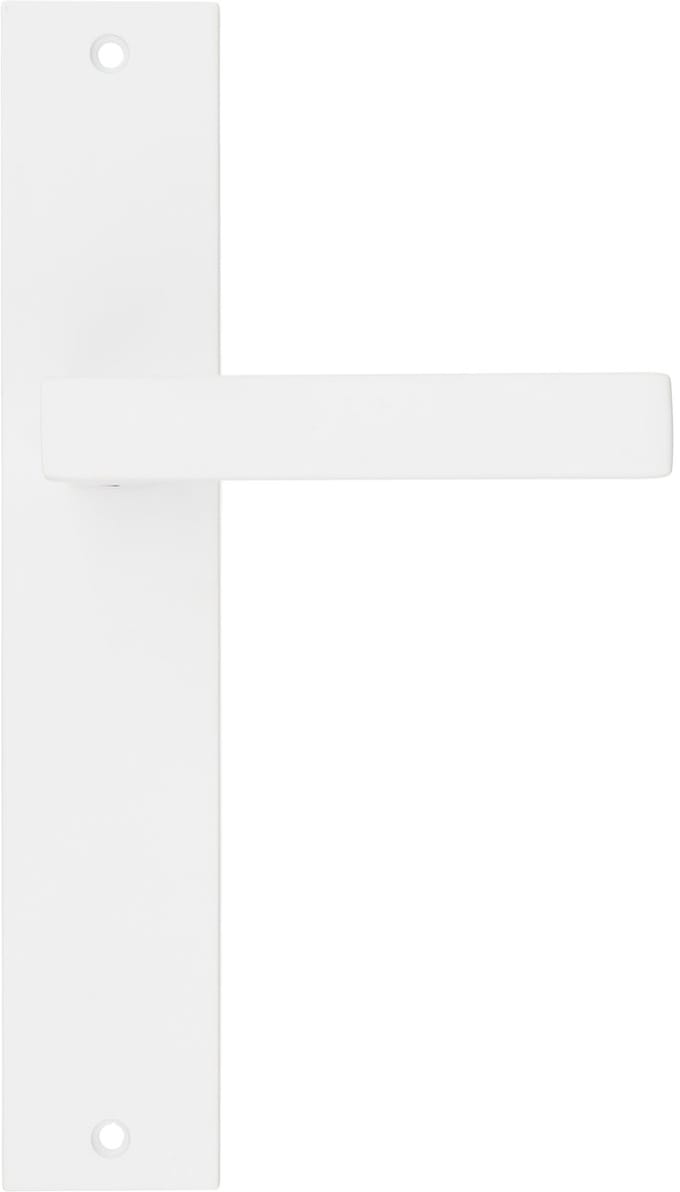 Ostiumhome® - Deurbeslag- Deurklink op schild - Wit - Lorto