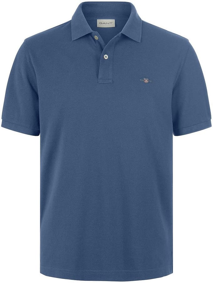 regular fit poloshirt met labelstitching
