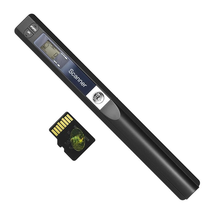 Draagbare handheld draadloze scanner A4-formaat 900DPI JPG/PDF-formaat LCD-scherm met bescherming zwart