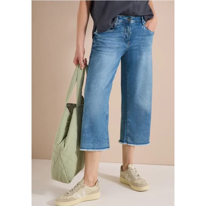 3/4 Wide Legs jeans in Loose Fit