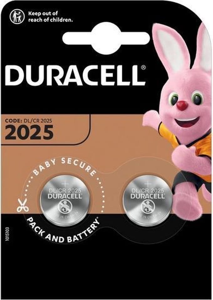 Lithium CR2025 DURACELL 3 V (2 uds)