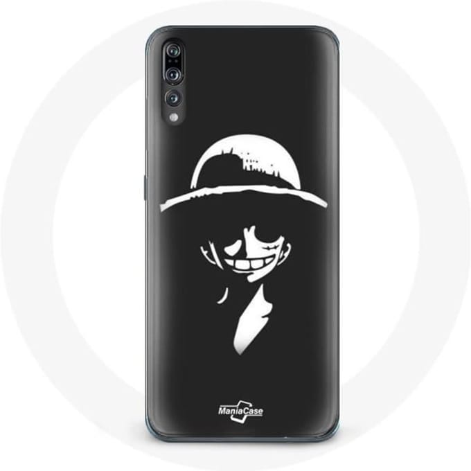 Coque - Huawei - P20 - Souple - Noir - One piece Manga Luffy Art
