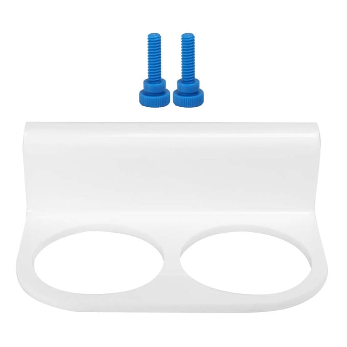 Support de sac filtrant à double trou en acrylique blanc durable pour aquarium, accessoire pour aquarium white