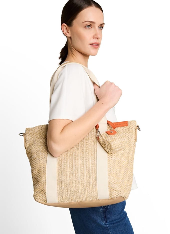 Tom Tailor - TTVANYA L shopper met afneembare bijhangtas - Maat ONESIZE - mixed beige