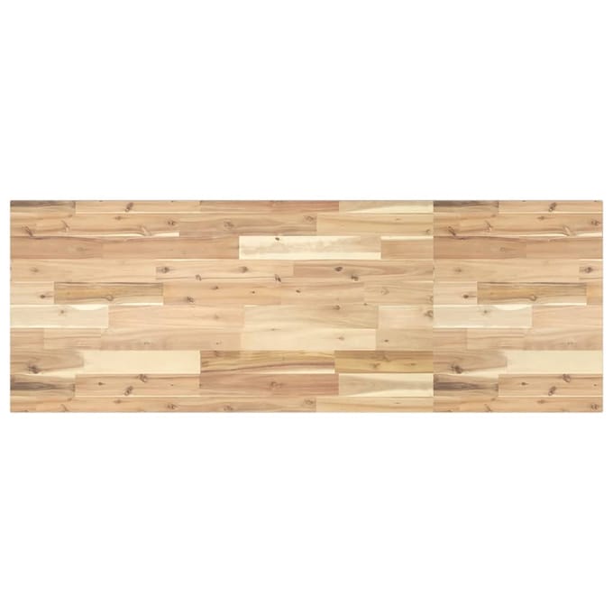 vidaXL - Wastafelblad - 140x50x2 - cm - onbehandeld - massief - acaciahout