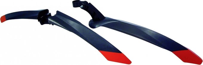 Bellelli Spatbord Set Zip Kunststof 26 Inch Zwart Rood