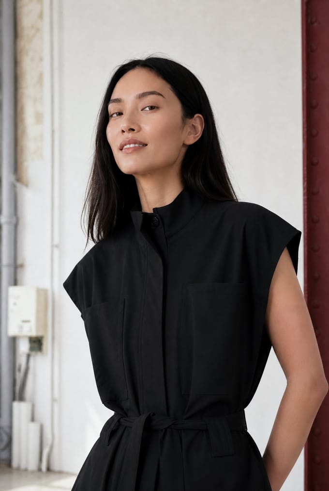 Patricia vest technical jersey | Black - Black / S
