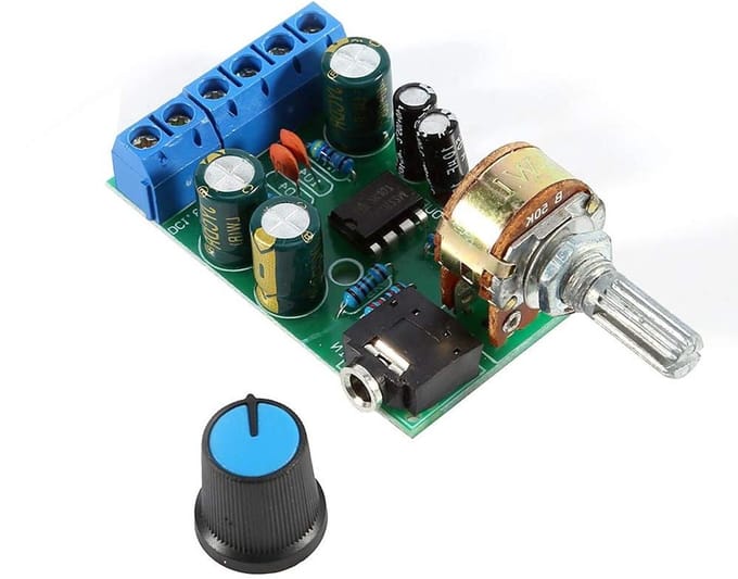 Versterker Bord - Audio Module - Muziek Afspelen - Compact Ontwerp - 52x31mm - Groen