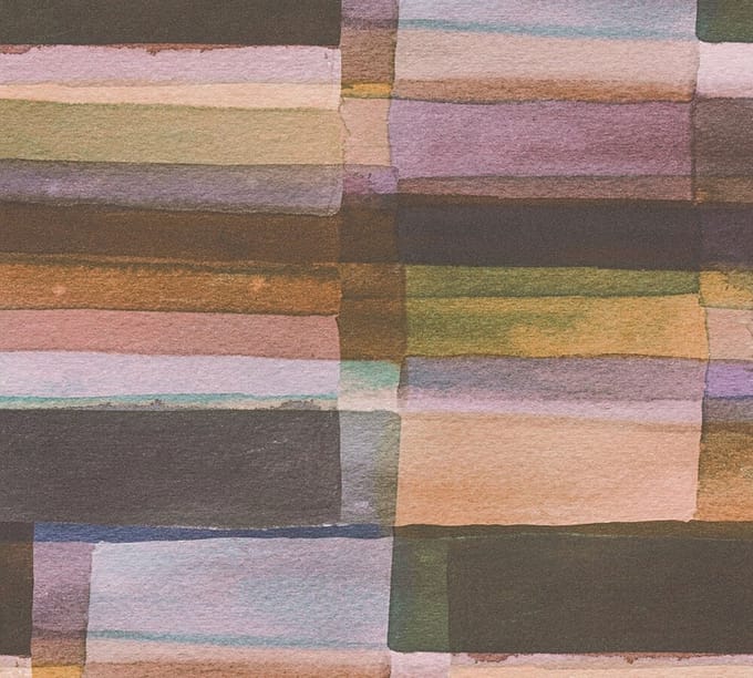 STREPEN BEHANG | Modern & Abstract - Bruin Groen Lila Blauw - A.S. Création Anna D'Andrea
