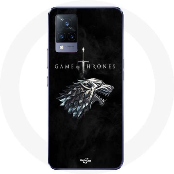 Coque de téléphone - Game Of Thrones - Vivo v21 5G - Noir - Souple - House Stark