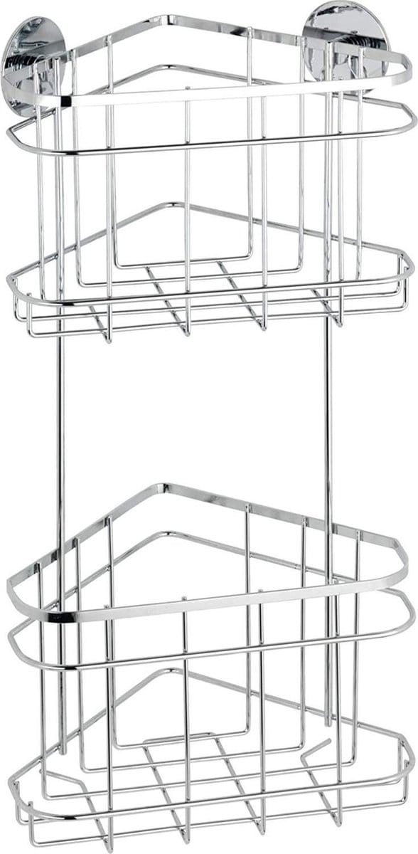 Wenko Doucherek Turbo-loc-systeem 47,5 X 22,5 Cm Rvs Zilver