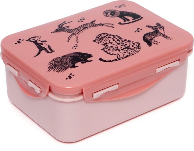 Petit Monkey lunchbox Black animals
