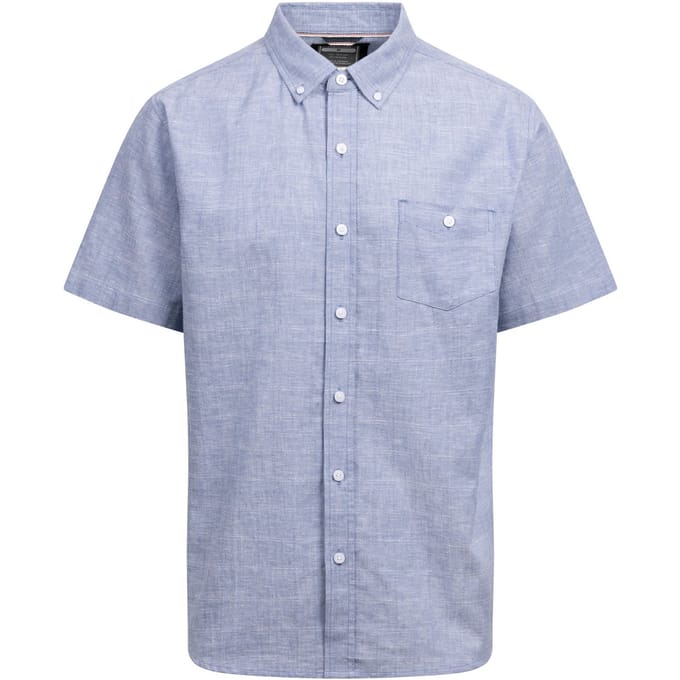 Trespass Heren Lenard Korte Mouwen Shirt (Blauwe Mist)
