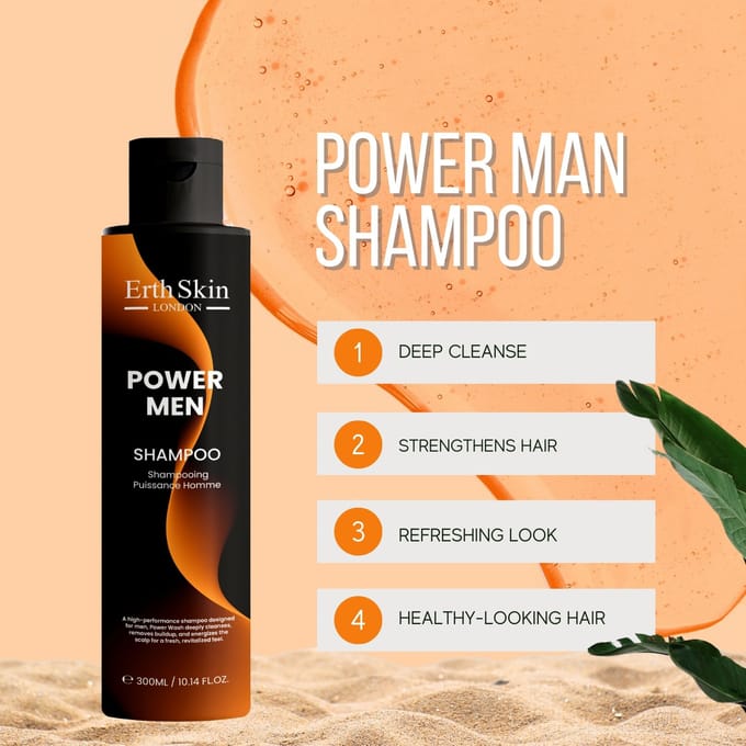 ErthSkin London POWER MEN SHAMPOO 300