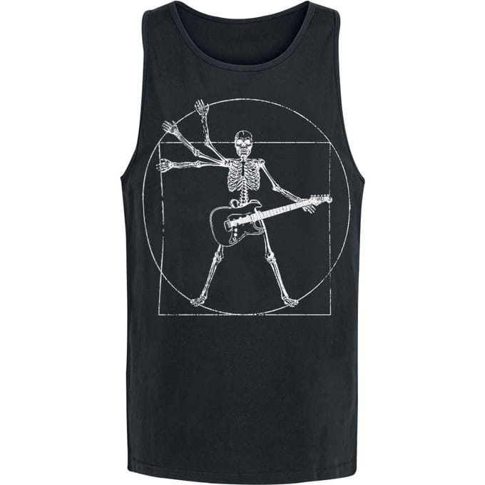 Sprüche - Fun Tanktop - Let's Rock - S tot L - voor Mannen - zwart