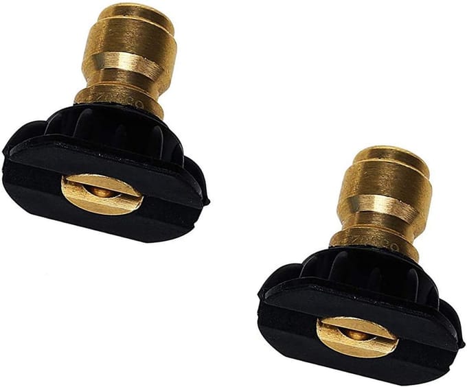 Schuimspuit Opzetstuk - Hogedruk Accessoires - Auto Reinigen - Quick Connect Koppeling - 2 Stuks - Zwart