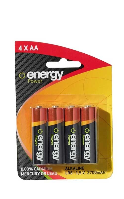 Energy Power 4xAA alkalinebatterij