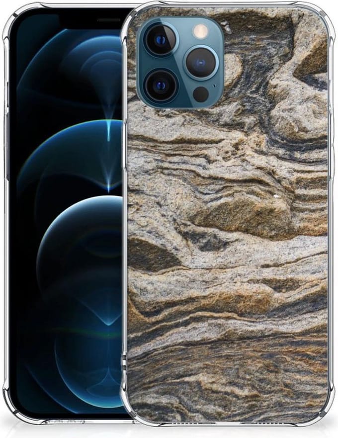 iPhone 12 | 12 Pro Anti-Shock Hoesje Steen