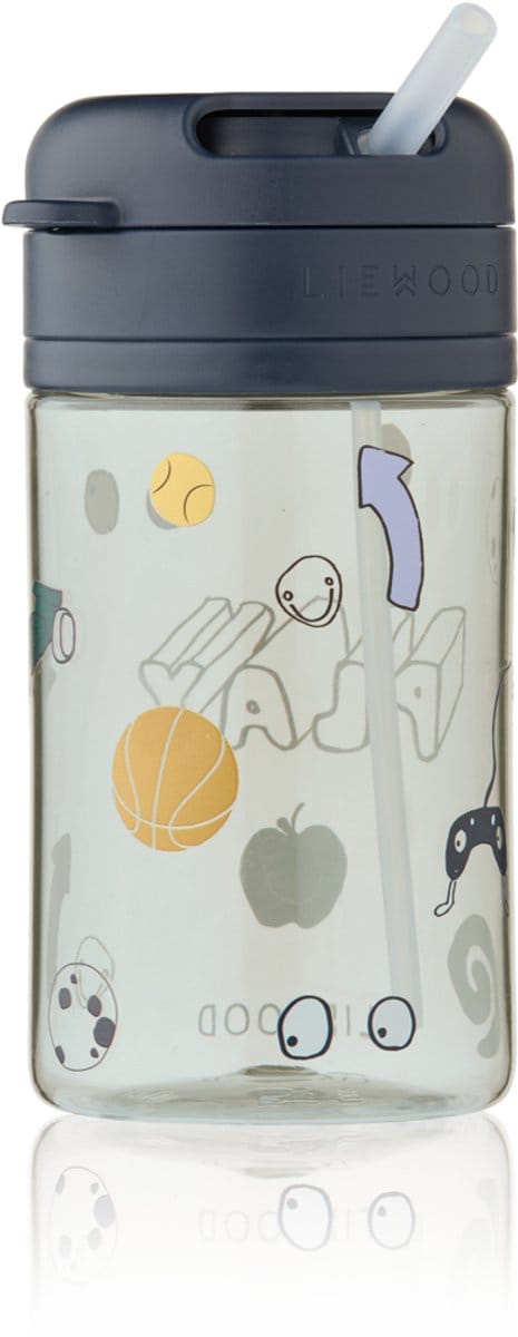 Liewood Pavia Tritan rietjesbeker - Play / Dusty Peppermint - 500 ml