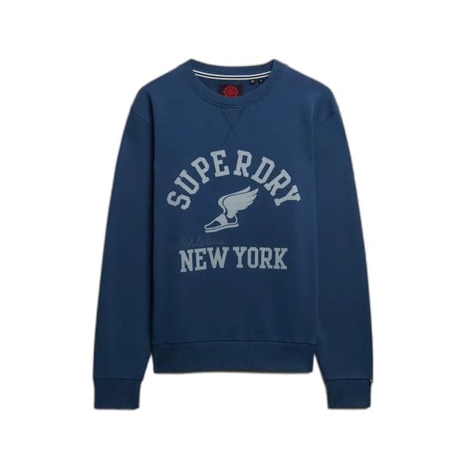 Superdry Athletic Essential Crew Sweatshirt Blauw M Man