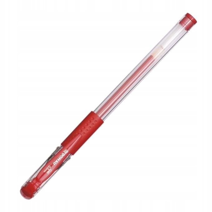 Donau Gelpen Rood - Waterdichte Inkt, Ergonomisch Ontwerp