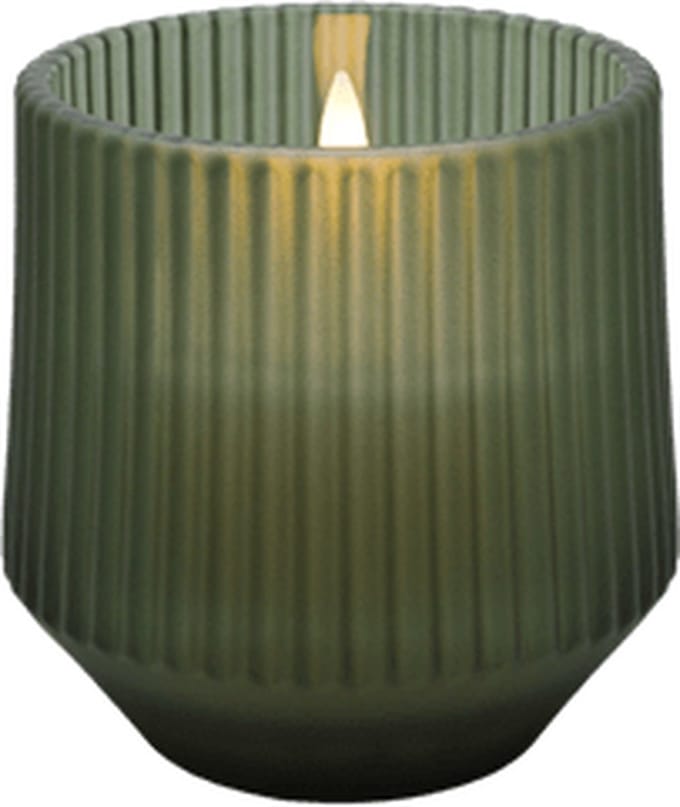 Uyuni LED glazen Geurkaars, Serenity, Groen, 8,5x9,5 cm