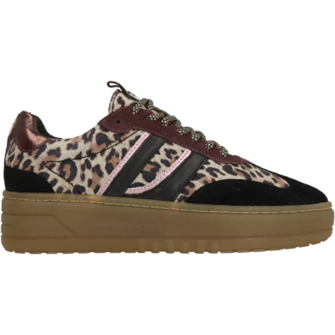 PS Poelman ANEMONE Dames Sneakers - Wit Met Roze Combinatie - Maat 42