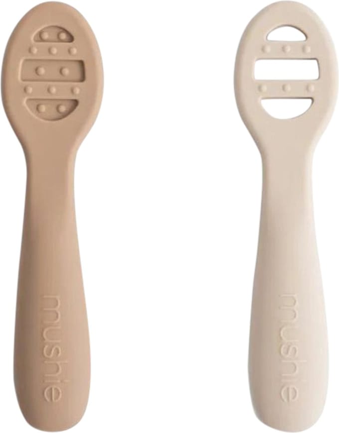 Mushie First Feeding Baby Spoon Natural