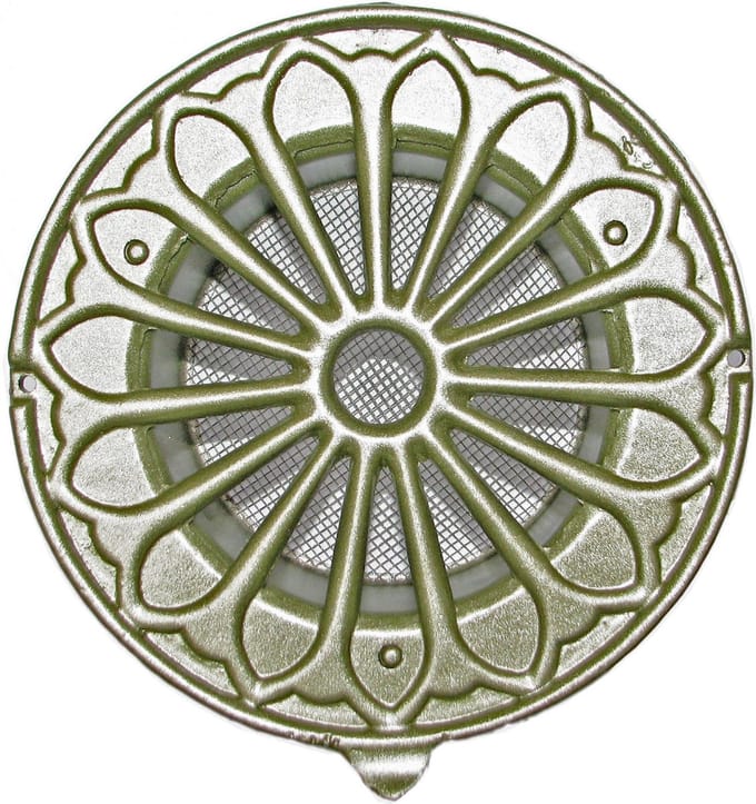 Paneir Airdesigns - Retro rustiek luchtrooster Ø 100 mm - groen - aluminium