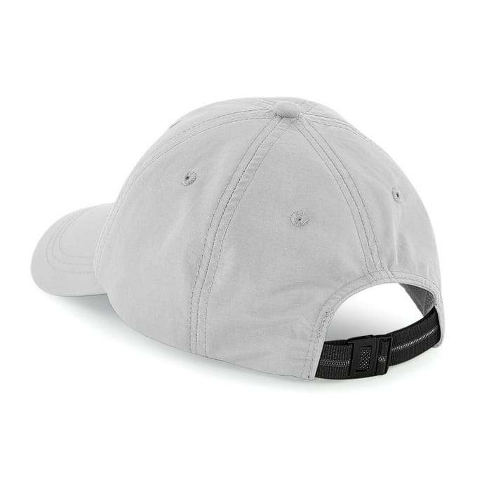 Beechfield Unisex Outdoor Waterdichte 6 Panel Baseball Cap (Pakket van 2) (Lichtgrijs)
