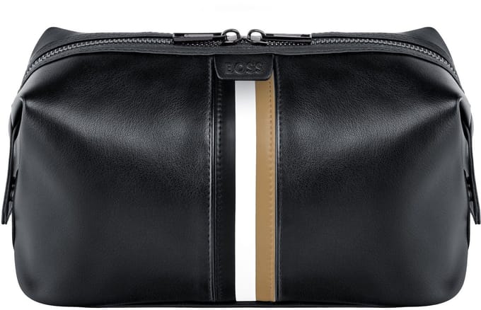 HUGO BOSS toilettas Iconic Washbag Black zwart