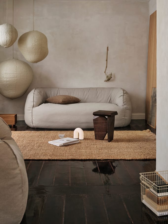Ferm Living Kurbis lampenkap - dark sage - Ø 80 cm