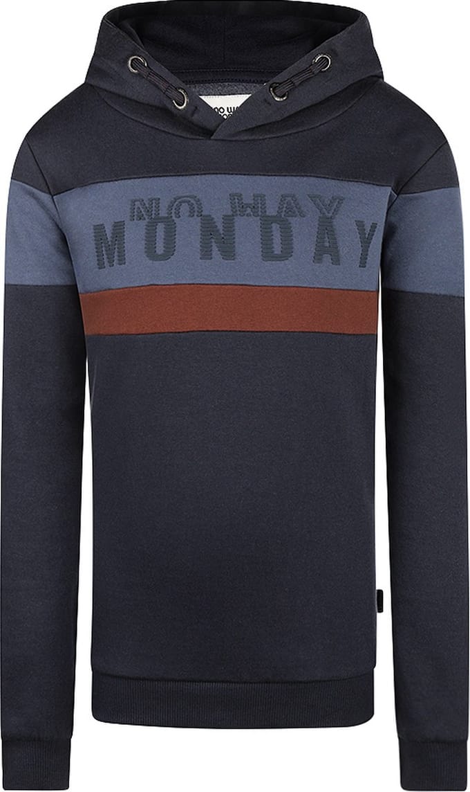 No Way Monday - Jongens Sweater - Navy - Maat 98