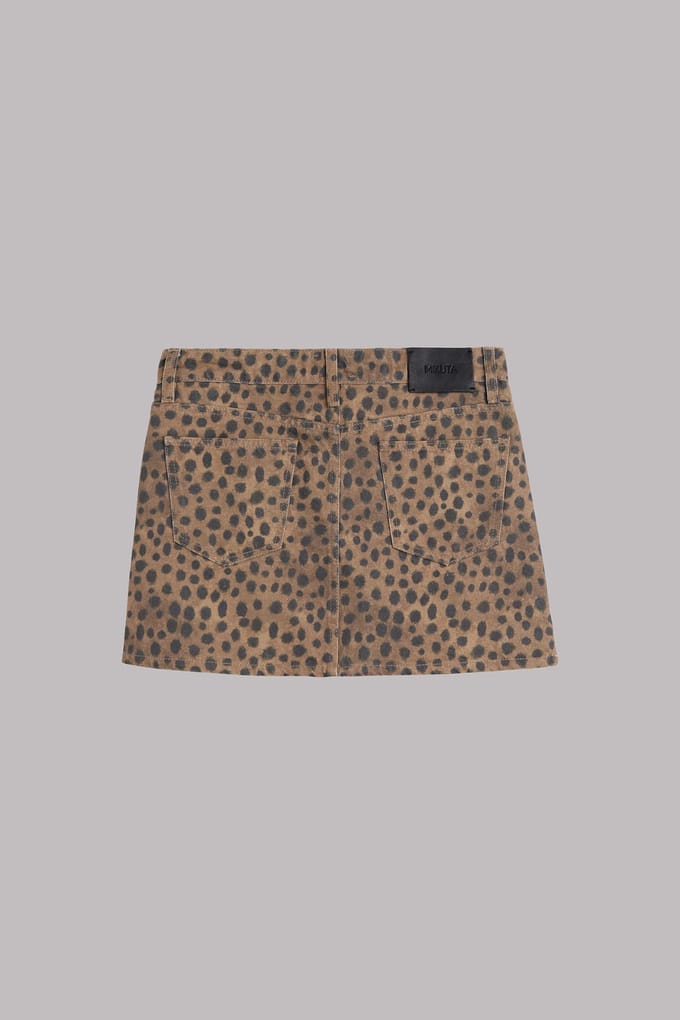 Mikuta The Leo Denim Skirt Größe: S | Miniröcke Outlet | Damen | Blau