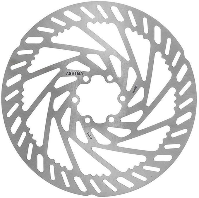 Ashima Aro 27 6b 2 Mm E-bike Remschijf Zilver 180 mm
