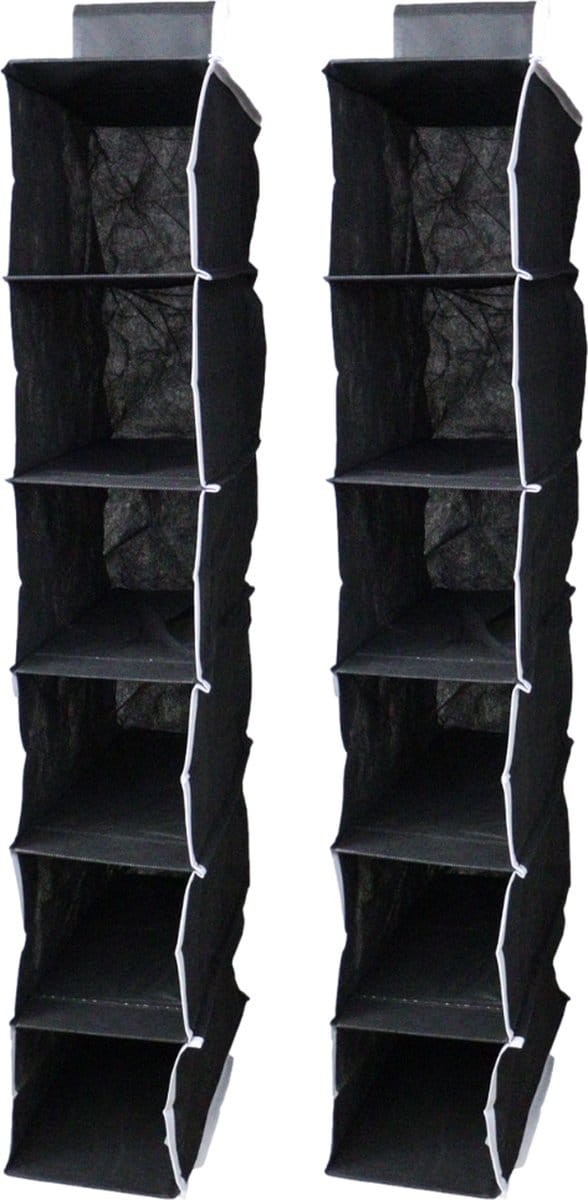 Nordix Organizer - met 6 Vakken - Set van 2 - Hangend - Opberger - Kleding - Schoenen